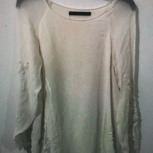 Elegant Cream Women's Top